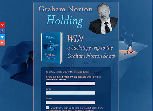 Landing page for Graham Norton