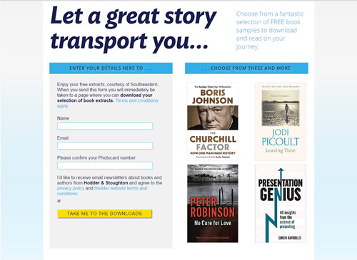 Landing page for South Eastern Railway Commuter Club