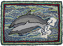 Grey Dolphins in a Grey Sea
