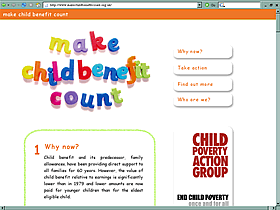 Make Child Benefit Count website