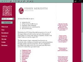 Fisher Meredith Solicitors website