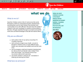 Save the Children website