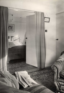 Living room and bedroom, 1951