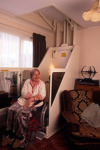 Through the floor lift