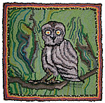 Owl in a leafy grove