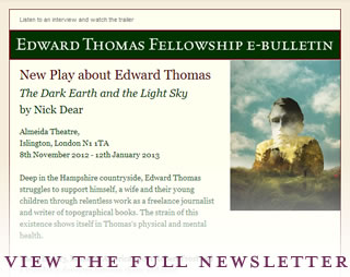 Edward Thomas Fellowship email newsletter
