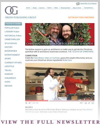 Orion Publishing Group general email newsletter