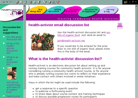 Health Activist website