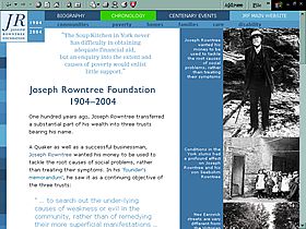 Joseph Rowntree Foundation Centenary website