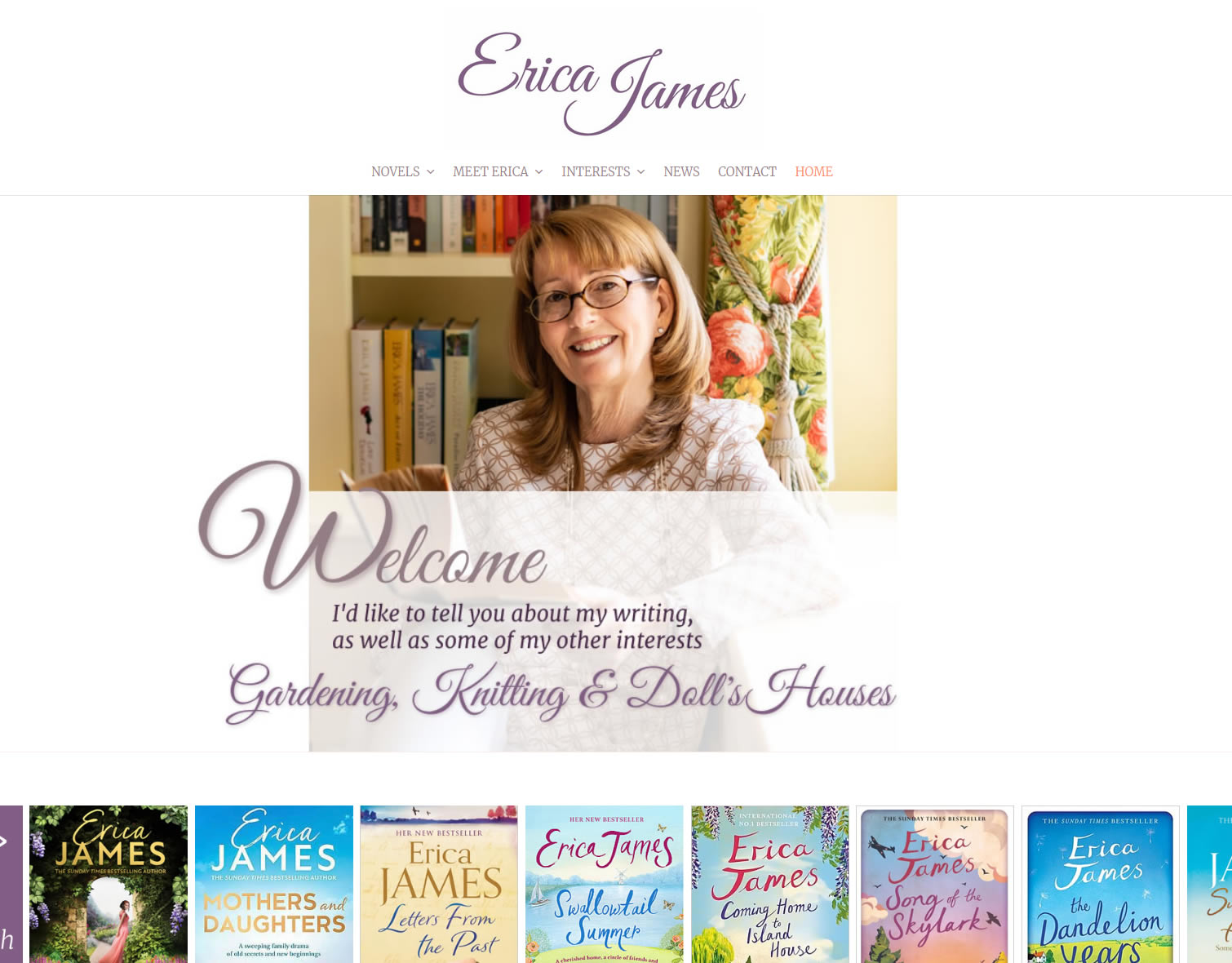 Erica James: Author website